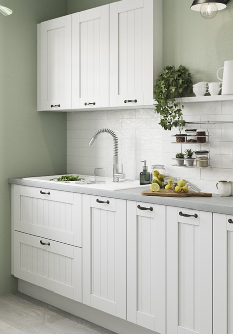 Bucatarie modulara - Configuratie fixa - Alb mat