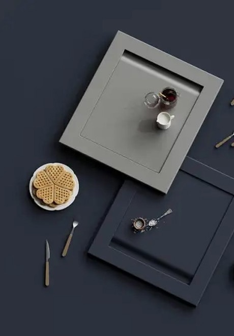 Fronturi de usi - albastru mat